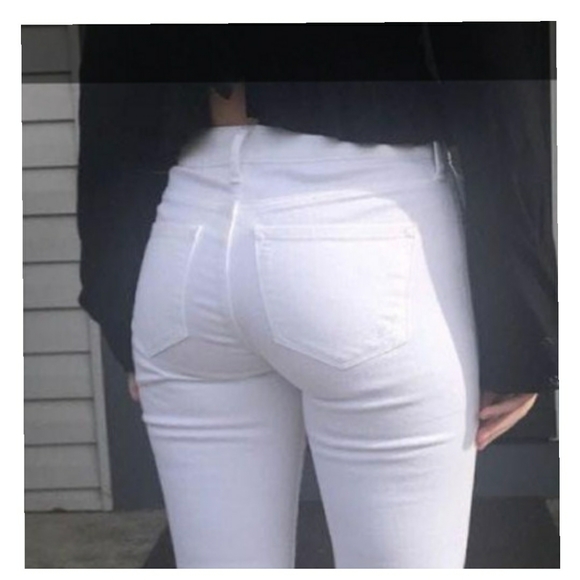 💥White Denim Bell Bottom Flare Jeans - Picture 4 of 8